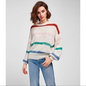 ANNIE BING Lydia striped sweater